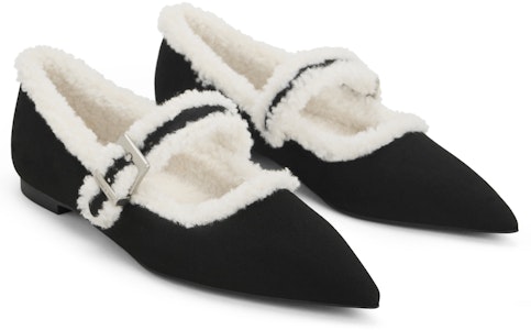 CHARLES&KEITH PU 加絨一字帶尖頭休閒 瑪莉珍鞋 0.9cm 女款 Lookbook CHARLES&KEITH PU 加絨一字帶尖頭休閒 瑪莉珍鞋 0.9cm 女款