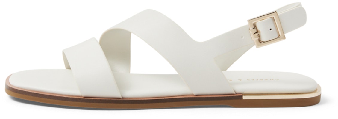 (Women) CHARLES & KEITH PU Flat Sandals 'Simple Broad Strap' CK1-70900211 Buy (Women) CHARLES & KEITH PU Flat Sandals 'Simple Broad Strap' CK1-70900211