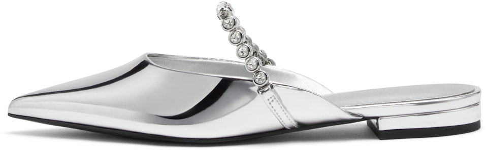 (W) CHARLES & KEITH Mule Plateado con Cadena y Gema - Punta en Forma. CK1-70900437 Buy (W) CHARLES & KEITH Mule Plateado con Cadena y Gema - Punta en Forma. CK1-70900437