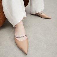 (W) CHARLES & KEITH 보석 체인 뮬 (실버) CK1-70900437 4