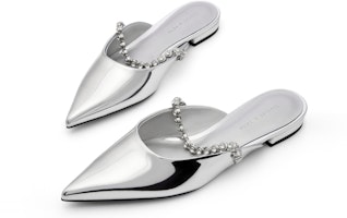 (W) CHARLES & KEITH 보석 체인 뮬 (실버) CK1-70900437 Lookbook (W) CHARLES & KEITH 보석 체인 뮬 (실버) CK1-70900437