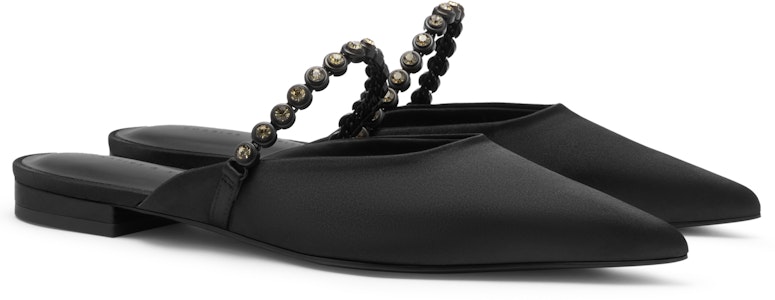 (W) CHARLES & KEITH Mule Plateado con Cadena y Gema - Punta en Forma. CK1-70900437 Details for (W) CHARLES & KEITH Mule Plateado con Cadena y Gema - Punta en Forma. CK1-70900437