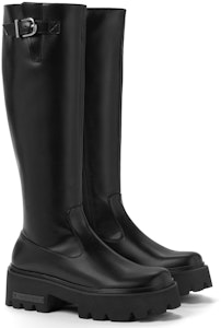 (W) CHARLES & KEITH PU High-Top Boot 'Platform Rider Samping Zip Sederhana' CK1-90380145 Order (W) CHARLES & KEITH PU High-Top Boot 'Platform Rider Samping Zip Sederhana' CK1-90380145