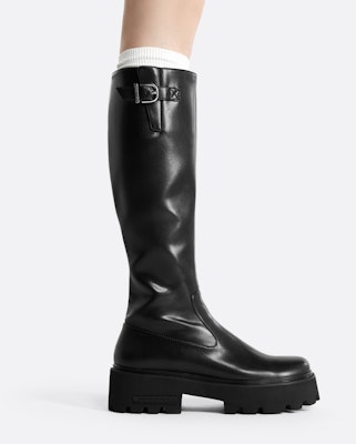(W) CHARLES & KEITH PU Boot Tinggi 'Simple Side-Zip Platform Rider' CK1-90380145 Shop (W) CHARLES & KEITH PU Boot Tinggi 'Simple Side-Zip Platform Rider' CK1-90380145