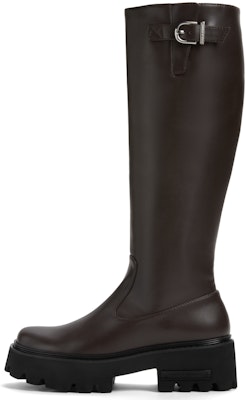 (W) CHARLES & KEITH PU Boot Tinggi 'Simple Side-Zip Platform Rider' CK1-90380145 Purchase (W) CHARLES & KEITH PU Boot Tinggi 'Simple Side-Zip Platform Rider' CK1-90380145