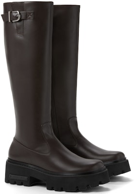 (W) CHARLES & KEITH PU Boot Tinggi 'Simple Side-Zip Platform Rider' CK1-90380145 Details for (W) CHARLES & KEITH PU Boot Tinggi 'Simple Side-Zip Platform Rider' CK1-90380145