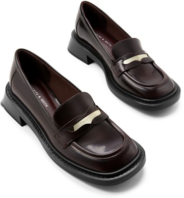 (W) CHARLES & KEITH PU Loafer 'Gaya British Slip-On' CK1-70580206 Sizing (W) CHARLES & KEITH PU Loafer 'Gaya British Slip-On' CK1-70580206