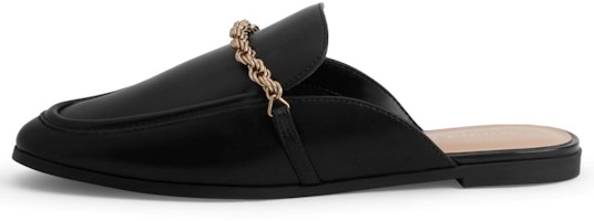 (Women) CHARLES & KEITH PU Metallic Chain Loafer Mule 'Fashion Slide' CK1-70380833 (Women) CHARLES & KEITH PU Metallic Chain Loafer Mule 'Fashion Slide' CK1-70380833