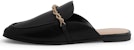 (W) CHARLES & KEITH PU Metallic Rantai Loafer Mule 'Kasut Slip Fesyen' CK1-70380833