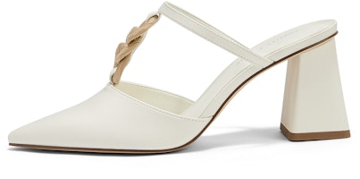 (Women) CHARLES & KEITH PU Metallic Chain High Heel Mule 'Fashion Slide' CK1-60280407 (Women) CHARLES & KEITH PU Metallic Chain High Heel Mule 'Fashion Slide' CK1-60280407