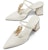 (W) CHARLES & KEITH PU Rantaian Logam Tumit Tinggi Mule 'Fashion Slide' CK1-60280407