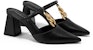 (W) CHARLES & KEITH PU Rantaian Logam Tumit Tinggi Mule 'Fashion Slide' CK1-60280407