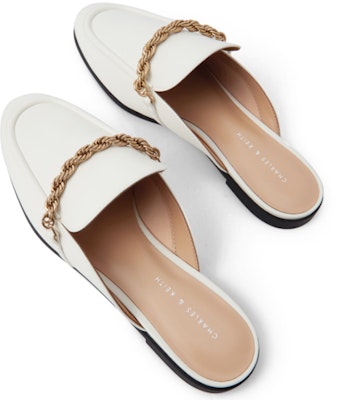 (Women) CHARLES & KEITH PU Metallic Chain Loafer Mule 'Fashion Slide' CK1-70380833 Sizing (Women) CHARLES & KEITH PU Metallic Chain Loafer Mule 'Fashion Slide' CK1-70380833
