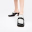 Shop (W) CHARLES & KEITH PU Mule Heels 'Tali Hitam' CK1-60361379_BLACK
