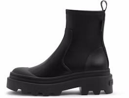 (Women) CHARLES & KEITH PU Platform Zippered Elastic Slim Ankle Boot 'Black' CK1-90360390 (Women) CHARLES & KEITH PU Platform Zippered Elastic Slim Ankle Boot 'Black' CK1-90360390