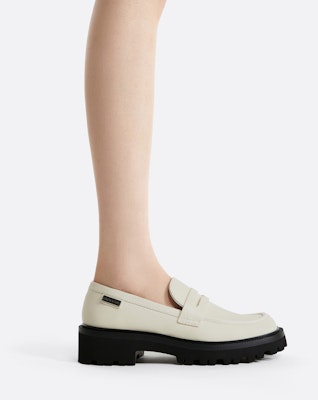 (W) CHARLES & KEITH Kasut PU Platform Loafer 'Academy' CK1-70900494 4