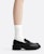 (W) CHARLES & KEITH Kasut PU Platform Loafer 'Academy' CK1-70900494