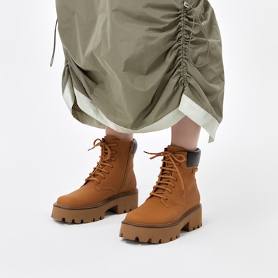 (Women) CHARLES & KEITH PU Platform Lace-Up Biker Booties 'Mustard Yellow Martin' CK1-90380143 Shop (Women) CHARLES & KEITH PU Platform Lace-Up Biker Booties 'Mustard Yellow Martin' CK1-90380143