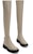 (Women) CHARLES & KEITH PU Platform Fleece-Lined Slim Over-The-Knee Boots 'Black' CK1-90360398
