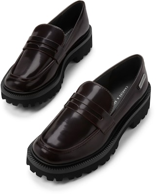 (W) CHARLES & KEITH Kasut PU Platform Loafer 'Academy' CK1-70900494 Sizing (W) CHARLES & KEITH Kasut PU Platform Loafer 'Academy' CK1-70900494