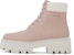 (W) CHARLES & KEITH PU Platform Lace-Up Biker Booties 'Kuning Mustard Martin' CK1-90380143