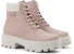 (W) CHARLES & KEITH PU Platform Lace-Up Biker Booties 'Kuning Mustard Martin' CK1-90380143