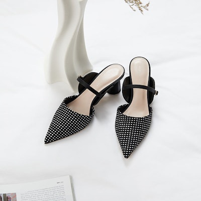(W) CHARLES & KEITH PU Tumit Jepit Hujung Runcing 'Warna Campuran' CK1-60580224_MULTI Details for (W) CHARLES & KEITH PU Tumit Jepit Hujung Runcing 'Warna Campuran' CK1-60580224_MULTI