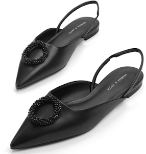 (W) CHARLES & KEITH PU Kasut Runcing 'Kasut Kasual Slingback' CK1-70900470 Details for (W) CHARLES & KEITH PU Kasut Runcing 'Kasut Kasual Slingback' CK1-70900470