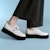 (W) CHARLES & KEITH PU Retro Platform Loafer 'Hitam' CK1-70380972