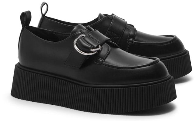 (W) CHARLES & KEITH PU Retro Platform Loafer 'Hitam' CK1-70380972 Details for (W) CHARLES & KEITH PU Retro Platform Loafer 'Hitam' CK1-70380972