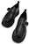 (W) CHARLES & KEITH PU Retro Platform Loafer 'Hitam' CK1-70380972