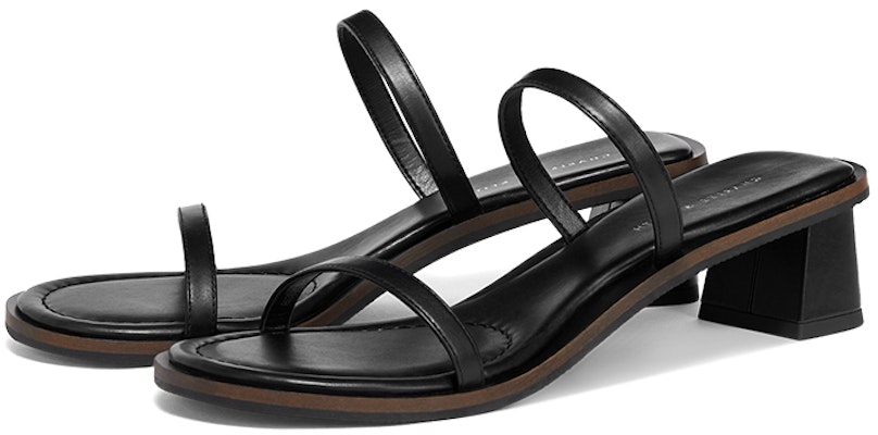 (W) CHARLES & KEITH PU Sandal Tumit Blok Bertali Terbuka 'Hitam' CK1-60361418_BLACK Order (W) CHARLES & KEITH PU Sandal Tumit Blok Bertali Terbuka 'Hitam' CK1-60361418_BLACK