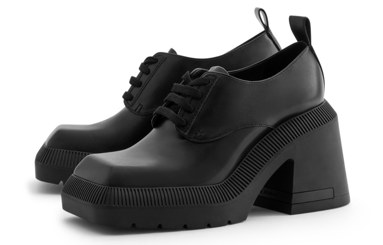 Order (W) 查尔斯&基思 PU方头系带 '英式厚底跟' CK1-60580255