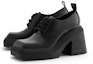 Order (Women) CHARLES & KEITH PU Square Toe Lace-Up 'British Chunky Heel' CK1-60580255