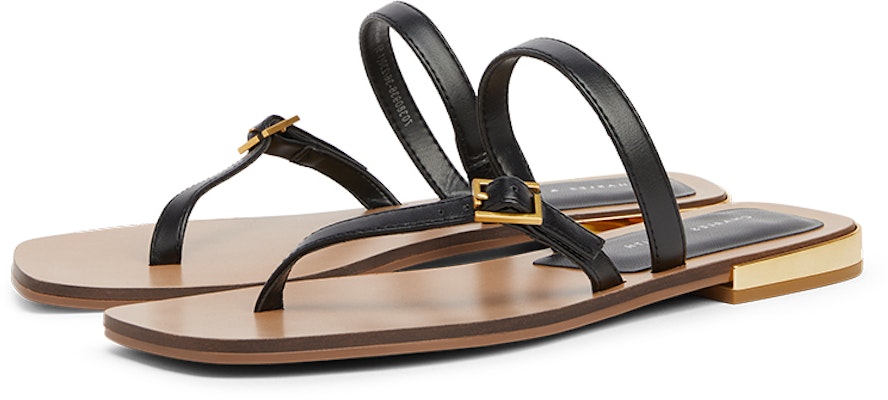 (W) CHARLES & KEITH 黑色PU方头凉拖鞋 CK1-70380936_BLACK Lookbook (W) CHARLES & KEITH 黑色PU方头凉拖鞋 CK1-70380936_BLACK