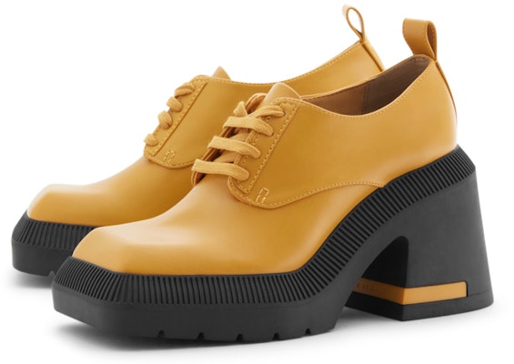 (Women) CHARLES & KEITH PU Square Toe Lace-Up 'British Chunky Heel' CK1-60580255 Details for (Women) CHARLES & KEITH PU Square Toe Lace-Up 'British Chunky Heel' CK1-60580255