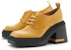 (Women) CHARLES & KEITH PU Square Toe Lace-Up 'British Chunky Heel' CK1-60580255