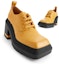 Sizing (Women) CHARLES & KEITH PU Square Toe Lace-Up 'British Chunky Heel' CK1-60580255
