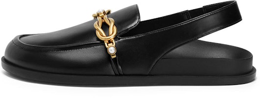 (Women) CHARLES & KEITH PU Twist Knot Metal 'Black Fashion Slide' CK1-71680048_BLACK (Women) CHARLES & KEITH PU Twist Knot Metal 'Black Fashion Slide' CK1-71680048_BLACK