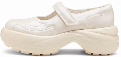 (Women) CHARLES & KEITH PU White 'Casual Thick-Soled Mary Jane' CK1-70900400 (Women) CHARLES & KEITH PU White 'Casual Thick-Soled Mary Jane' CK1-70900400