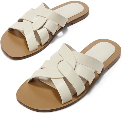 (W) CHARLES & KEITH Sandalias Planas de Moda Tejidas PU con Recortes CK1-70580211 Lookbook (W) CHARLES & KEITH Sandalias Planas de Moda Tejidas PU con Recortes CK1-70580211