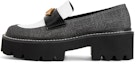 Buy (W) Loafer Tebal Gaya British Hitam PU Tenunan CHARLES & KEITH CK1-70920109