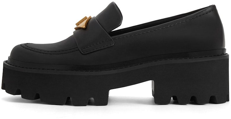 (W) CHARLES & KEITH PU Tejido Negro 'Mocasín Chunky Estilo Británico' CK1-70920109 Purchase (W) CHARLES & KEITH PU Tejido Negro 'Mocasín Chunky Estilo Británico' CK1-70920109