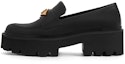 Purchase (W) Loafer Tebal Gaya British Hitam PU Tenunan CHARLES & KEITH CK1-70920109