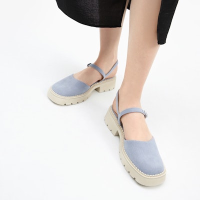 (W) CHARLES & KEITH 레트로 청키 힐 슬라이드 (라이트 블루) CK1-70380908_LIGHT-BLUE Shop (W) CHARLES & KEITH 레트로 청키 힐 슬라이드 (라이트 블루) CK1-70380908_LIGHT-BLUE
