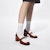 (W) CHARLES & KEITH Retro Loafer Tebal Warna Blok 'Vintage Dua Nada' CK1-60280401