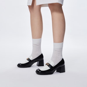 CHARLES&KEITH PU 復古拼色粗跟 樂福鞋 5.9cm 女款 Cheap CHARLES&KEITH PU 復古拼色粗跟 樂福鞋 5.9cm 女款