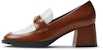 (W) CHARLES & KEITH Retro Loafer Tebal Warna Blok 'Vintage Dua Nada' CK1-60280401
