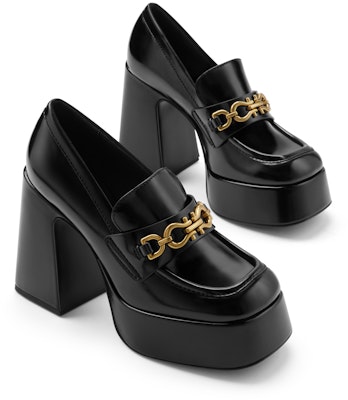 CHARLES&KEITH PU 復古英倫方頭 粗跟 高跟鞋 11.2cm 女款 Lookbook CHARLES&KEITH PU 復古英倫方頭 粗跟 高跟鞋 11.2cm 女款