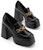 (W) CHARLES & KEITH Retro Square Toe Block Heel 'Klasik' CK1-60361475